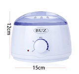 Kit de epilare cu ceara traditionala, incalzitor ceara 400 ml, ulei si betisoare, buz - BUZ.RO