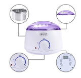 Kit epilare ceara, incalzitor ceara, ceara epilat, ceara cutie, miere, spatula lemn, ulei dupa epilare, 800ml - BUZ.RO