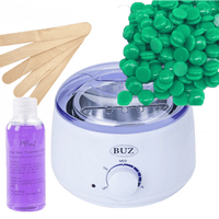 Kit epilare ceara, incalzitor ceara, ceara epilat, granule, 250gr, spatula lemn, ulei dupa epilare, traditionala