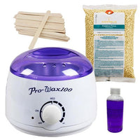 Kit epilare ceara, incalzitor ceara, ceara epilat, granule, 500gr , spatula lemn, ulei dupa epilare, traditionala, galben