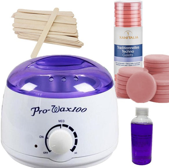 Kit epilare, incalzitor ceara, discuri, traditionala ulei, roz, 1kg