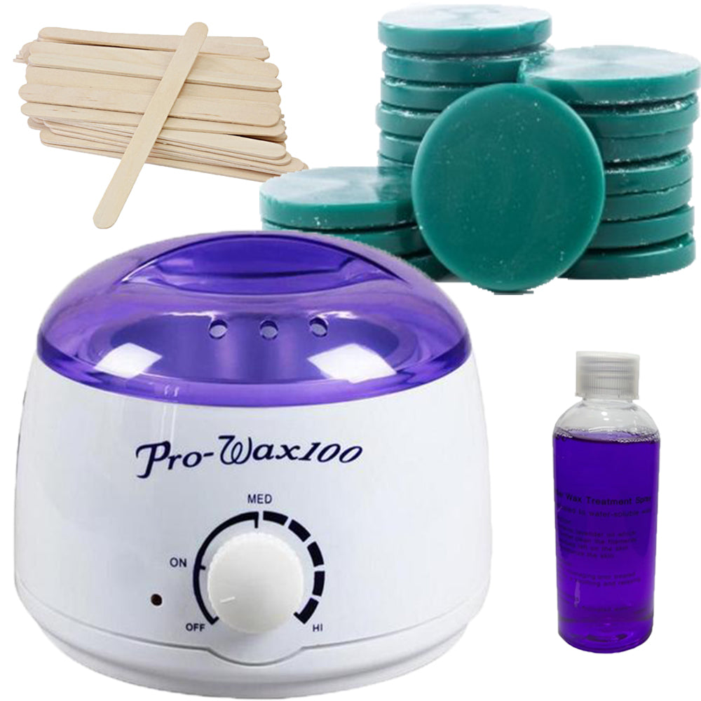 Kit epilare, incalzitor ceara, discuri, traditionala ulei,  verde, 500gr