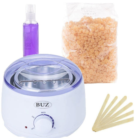 Kit epilare incalzitor ceara discuri traditionala ulei - galben - BUZ.RO