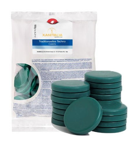 Kit epilare, incalzitor ceara, discuri, traditionala ulei, verde, 500gr - BUZ.RO