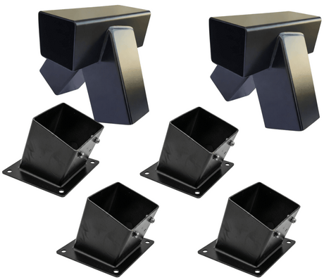 Kit leagan, structura metalica, conectori metalici, culoare neagra - BUZ.RO