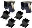 Kit leagan, structura metalica, conectori metalici, culoare neagra - BUZ.RO