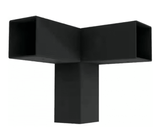 Kit pergola 3x4 M, structura metalica, conectori pergola/garaj, 8 conectori metal, culoare neagra, 100x100mm - BUZ.RO