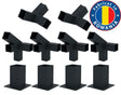 Kit pergola, structura metalica, conectori pergola/garaj, 10 conectori metal, culoare neagra, 100x100mm - BUZ.RO