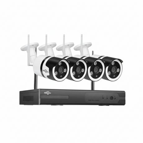 Kit supraveghere interior/exterior wireless 1080p / 960p, hd kit wifi - 2mp - 30, 4 camere ip, ir 30 m - BUZ.RO