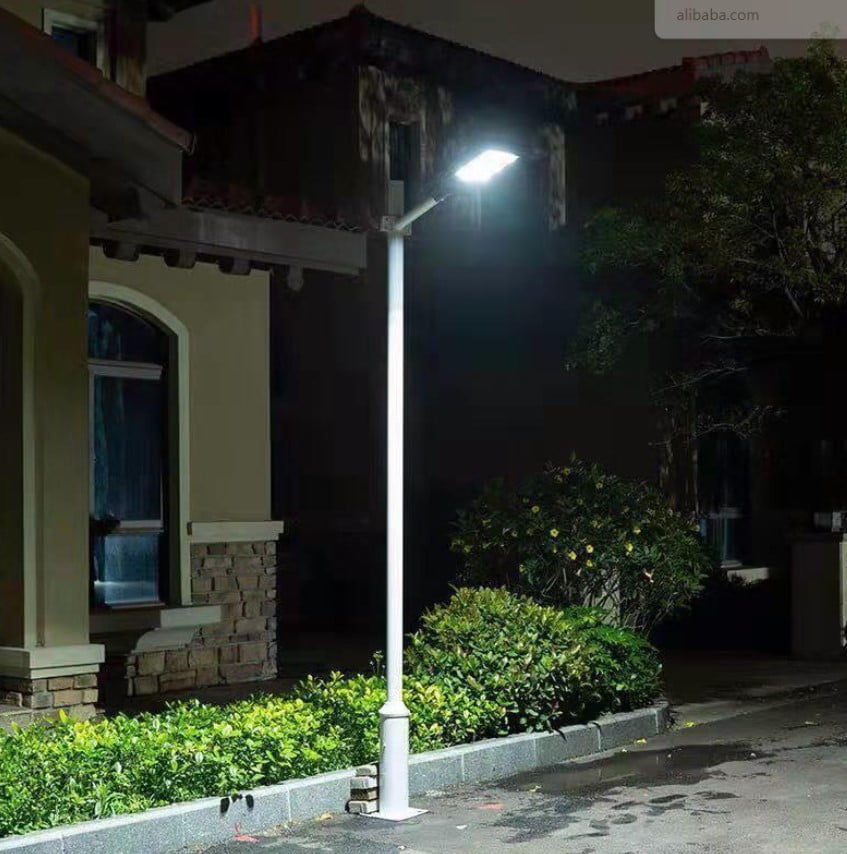 Lampa solara gradina, panou solar, 20w, surse led, 60 LED, tip buton, lumina, senzor voce, senzor uman, materia ABS+PC, impermeabila, IP65
