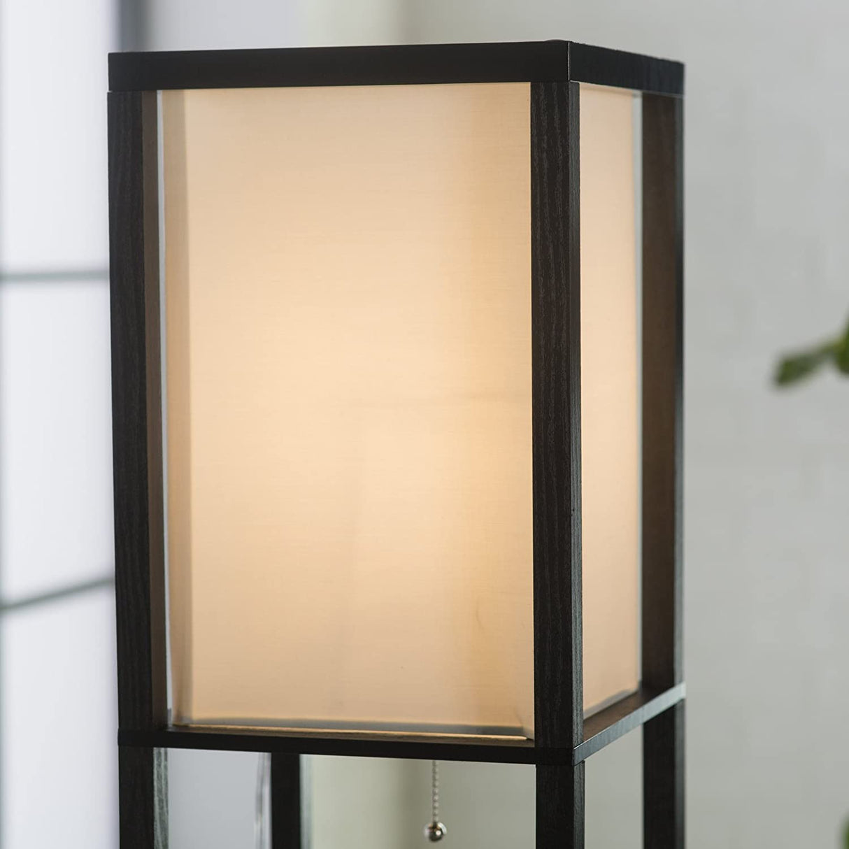Lampa de podea din metal cu 3 polite integrate, lumina calda, rece si neutra, design modern, 160x26x26 cm, 40W - BUZ.RO