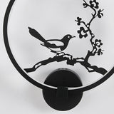 Lampa de veghe, pentru masa sau perete, veioza cu iluminare led, 3D, 3W, conectare la priza, model pasare luminoasa 300x15x325