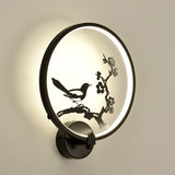 Lampa de veghe, pentru masa sau perete, veioza cu iluminare led, 3D, 3W, conectare la priza, model pasare luminoasa 300x15x325