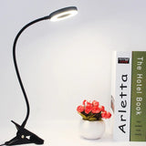 Lampa LED de birou, cu clema, 3 intensitati lumina 4000K, reglabila, flexibila, 360 grade, neagra - BUZ.RO