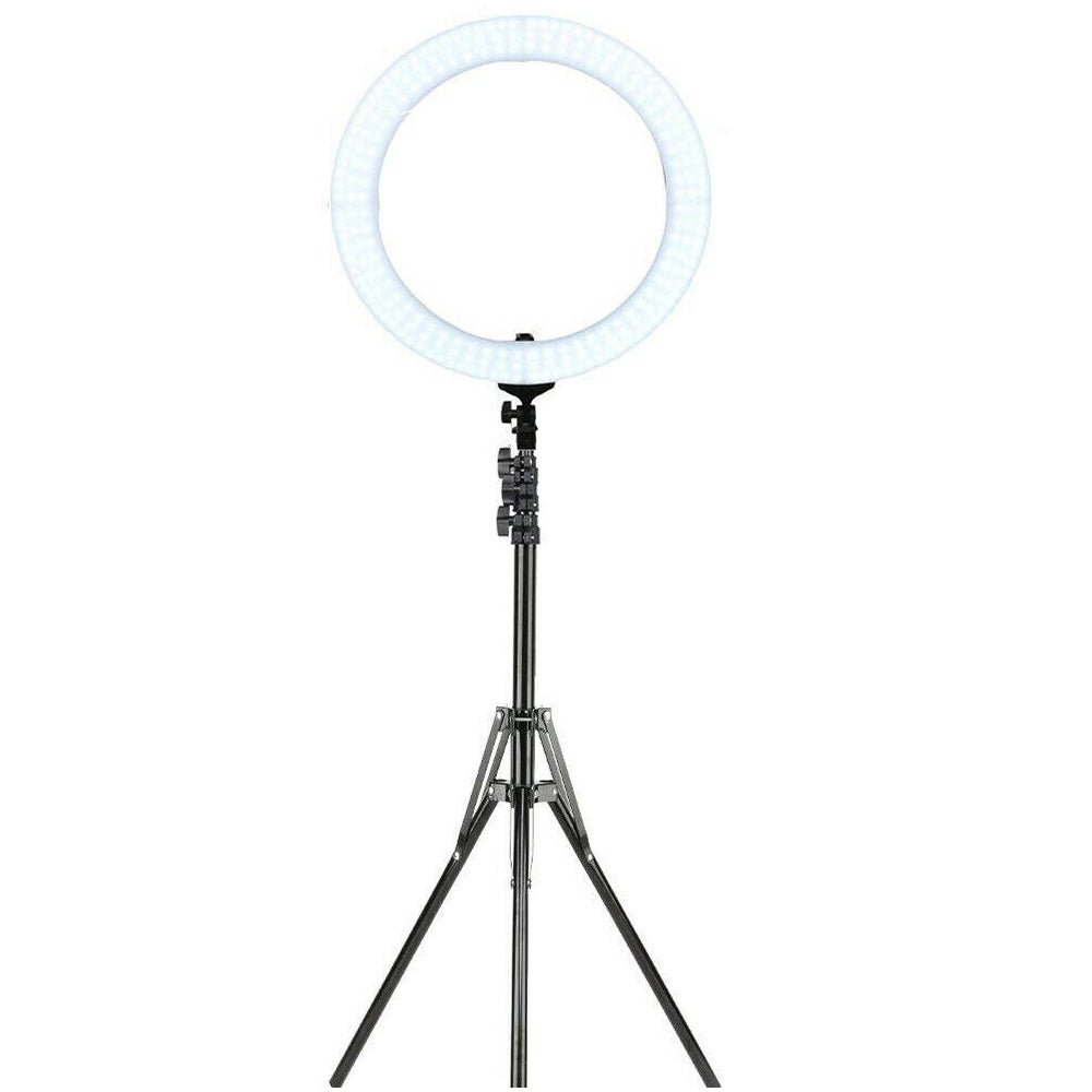 Lampa LED Profesionala circulara, ring light pentru MakeUP, foto/video, temperatura de culoare 3200K - 5500K, diametru 48.5 cm - BUZ.RO