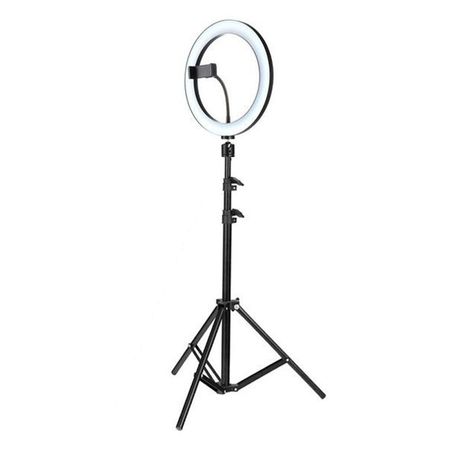 Lampa LED Profesionala circulara, ring light pentru MakeUP, foto/video, temperatura de culoare 3200K - 5500K, diametru 48.5 cm - BUZ.RO