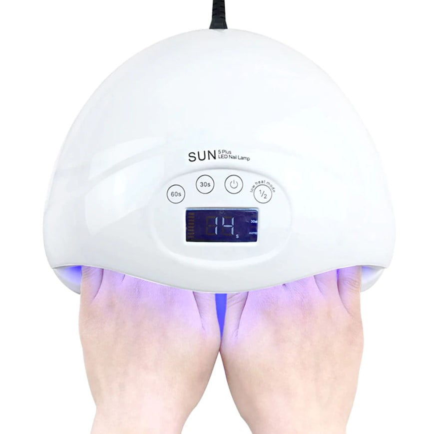 Lampa unghii, lampa uv, cu gel si semi, SUN 5, senzori, timer, 48w, afisaj LCD