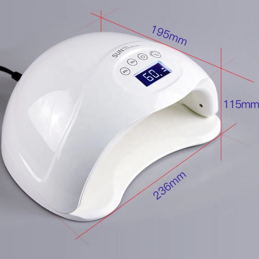 Lampa unghii, lampa uv, cu gel si semi, SUN 5, senzori, timer, 48w, afisaj LCD