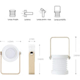 Lampa multifunctionala, ambientala, pentru citit, pentru birou, cu leduri, portabila, veghe, lanterna, cu touch, USB, 3 luminozitati, reincarcabila