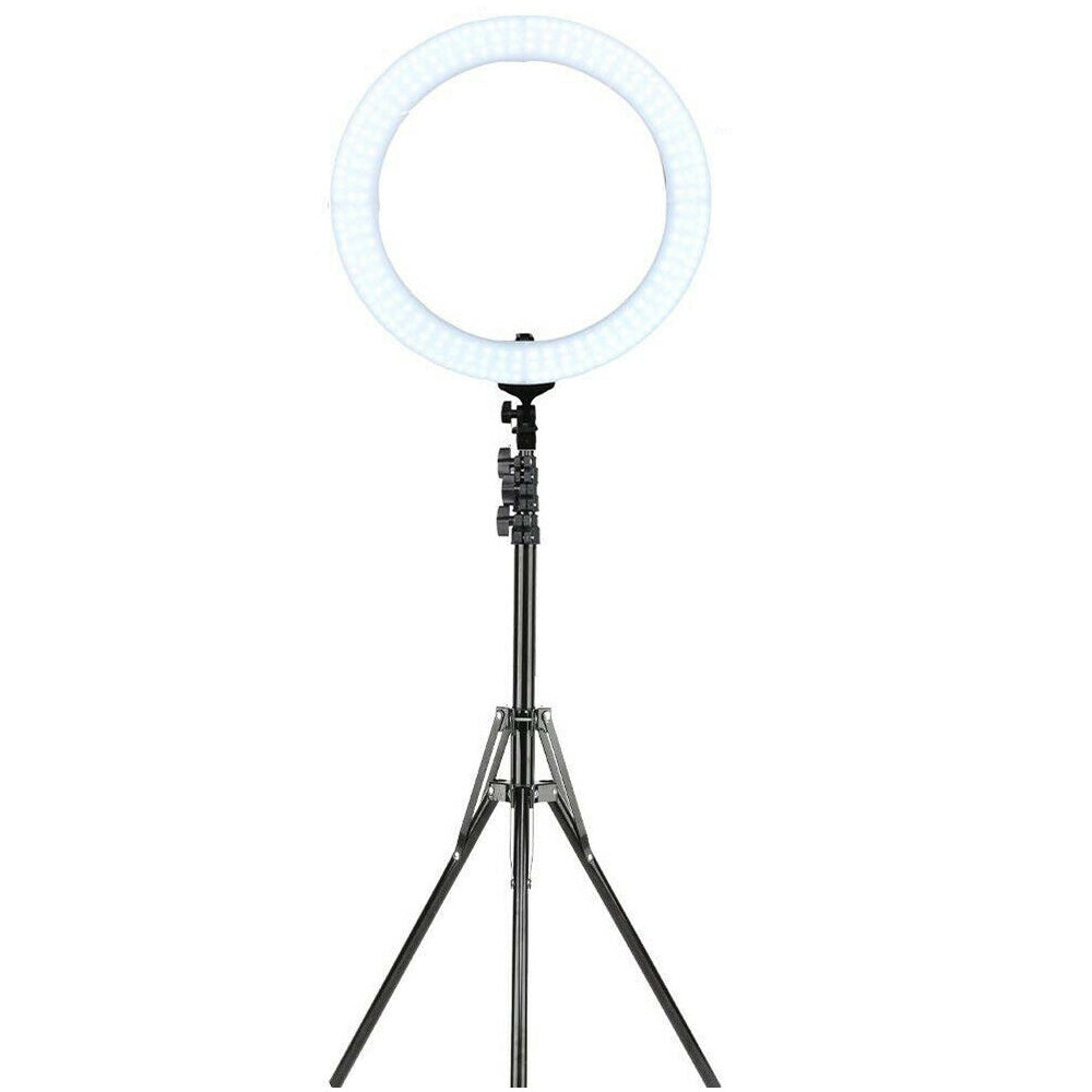 Lampa LED Profesionala circulara, ring light pentru MakeUP, foto/video, temperatura de culoare 3200K-5500K, diametru 48.5 cm