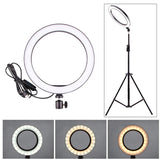 Lampa LED Profesionala circulara, ring light pentru MakeUP, foto/video, temperatura de culoare 3200K-5500K, diametru 48.5 cm