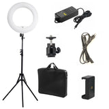 Lampa profesionala LED circulara, ring light pentru MakeUp, foto studio, selfie telefon, temperatura de culoare 3200K-5500K, diametru 54 cm