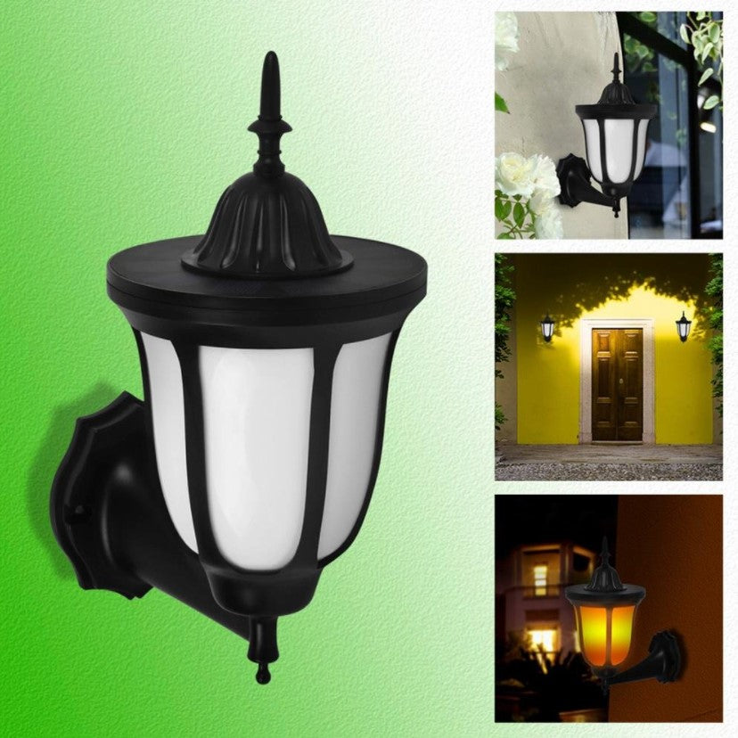 Lampa solara, efect de flacara, lampa stradala, pentru gradina si casa