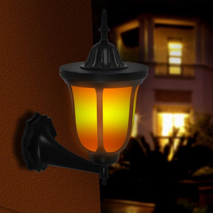 Lampa solara, efect de flacara, lampa stradala, pentru gradina si casa