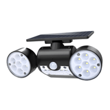 Lampa solara dubla, adjustabila cu 30 leduri, 3 tipuri de iluminare, IP65 si senzor de miscare - BUZ.RO