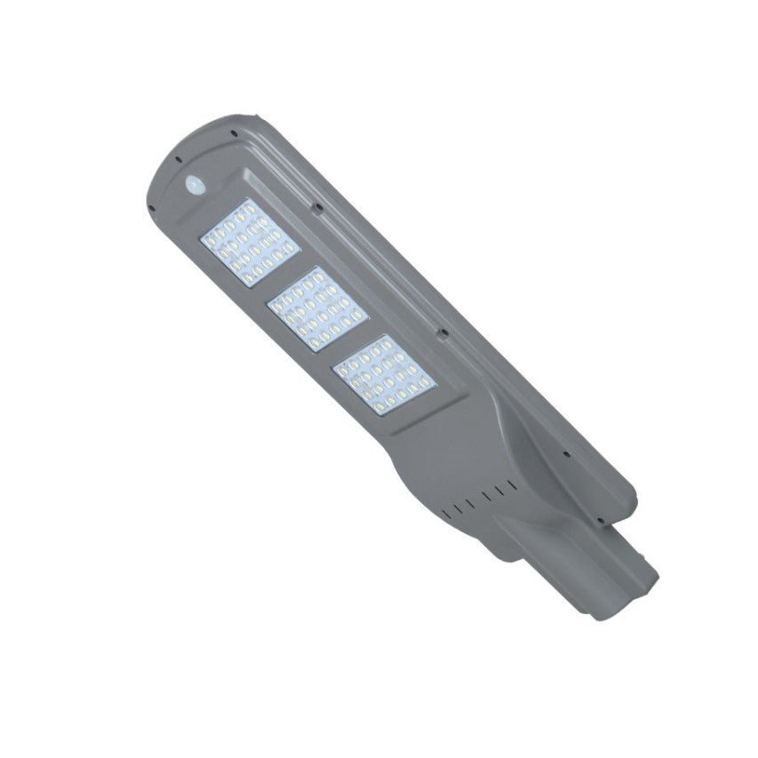 Lampa solara gradina, panou solar, 20w, surse led, 60 LED, tip buton, lumina, senzor voce, senzor uman, materia ABS+PC, impermeabila, IP65 - BUZ.RO