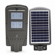 Lampa solara gradina, panou solar, 20w, surse led, 60 LED, tip buton, lumina, senzor voce, senzor uman, materia ABS+PC, impermeabila, IP65 - BUZ.RO