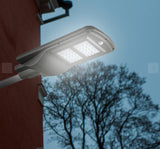 Lampa solara gradina, panou solar, 20w, surse led, 60 LED, tip buton, lumina, senzor voce, senzor uman, materia ABS+PC, impermeabila, IP65 - BUZ.RO