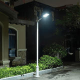 Lampa solara gradina, panou solar, 20w, surse led, 60 LED, tip buton, lumina, senzor voce, senzor uman, materia ABS+PC, impermeabila, IP65 - BUZ.RO
