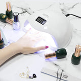 Lampa Unghii LED UV SUN 5 – 48W, Timer, Senzor Automat, Afișaj LCD - BUZ.RO