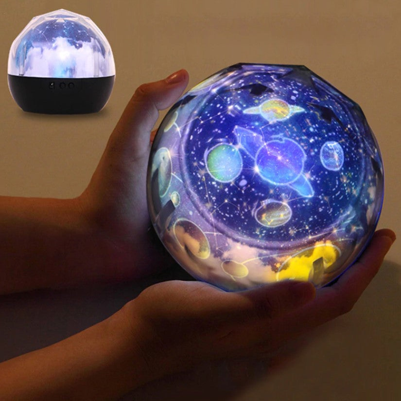Lampa veghe constelatii proiector planete stele luna,  trepte de intensitate, proiectie univers