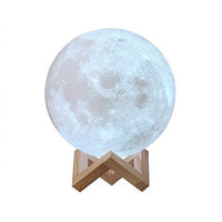 Lampa veghe Luna Moon Lamp 15 cm, imprimata 3D, reincarcabila