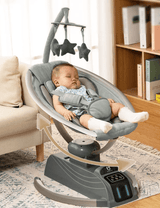 Leagan electric bebe, balansoar bebelusi, cu melodii, aplicatie monitorizare telefon, - BUZ.RO