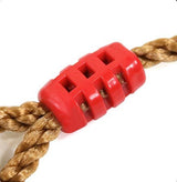 Leagan trapez de lemn cu set de inele pentru gimnastica copii cu frânghii reglabile - BUZ.RO