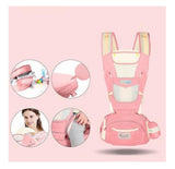 Marsupiu ergonomic, pentru bebe, 3-36 luni, ajustabil, model bufnita
