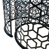 Masa cafea rotunda , set masuta de living rotunde , 2 piese , cu blat sticla securizata , extensibila - BUZ.RO