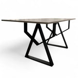 Masa cu blat din pal, cu picioare metal, set Larisa - BUZ.RO