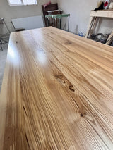 Masa lemn masiv, cu cadru din lemn masiv, Ofelia, 240x100x76 cm - BUZ.RO