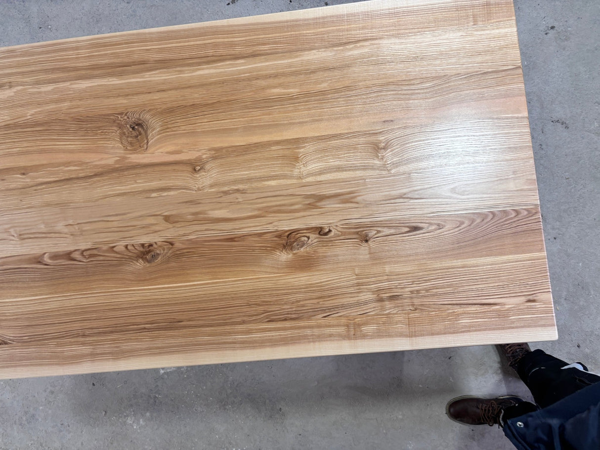 Masa lemn masiv, cu cadru din lemn masiv, Ofelia, 240x100x76 cm - BUZ.RO