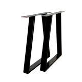 Masa lemn tei, cu picioare masa metal, Edera,  200 L* 95 l* 75.5 H cm