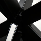 Masa lemn masiv tei, cu picioare masa metal, Lisa - BUZ.RO