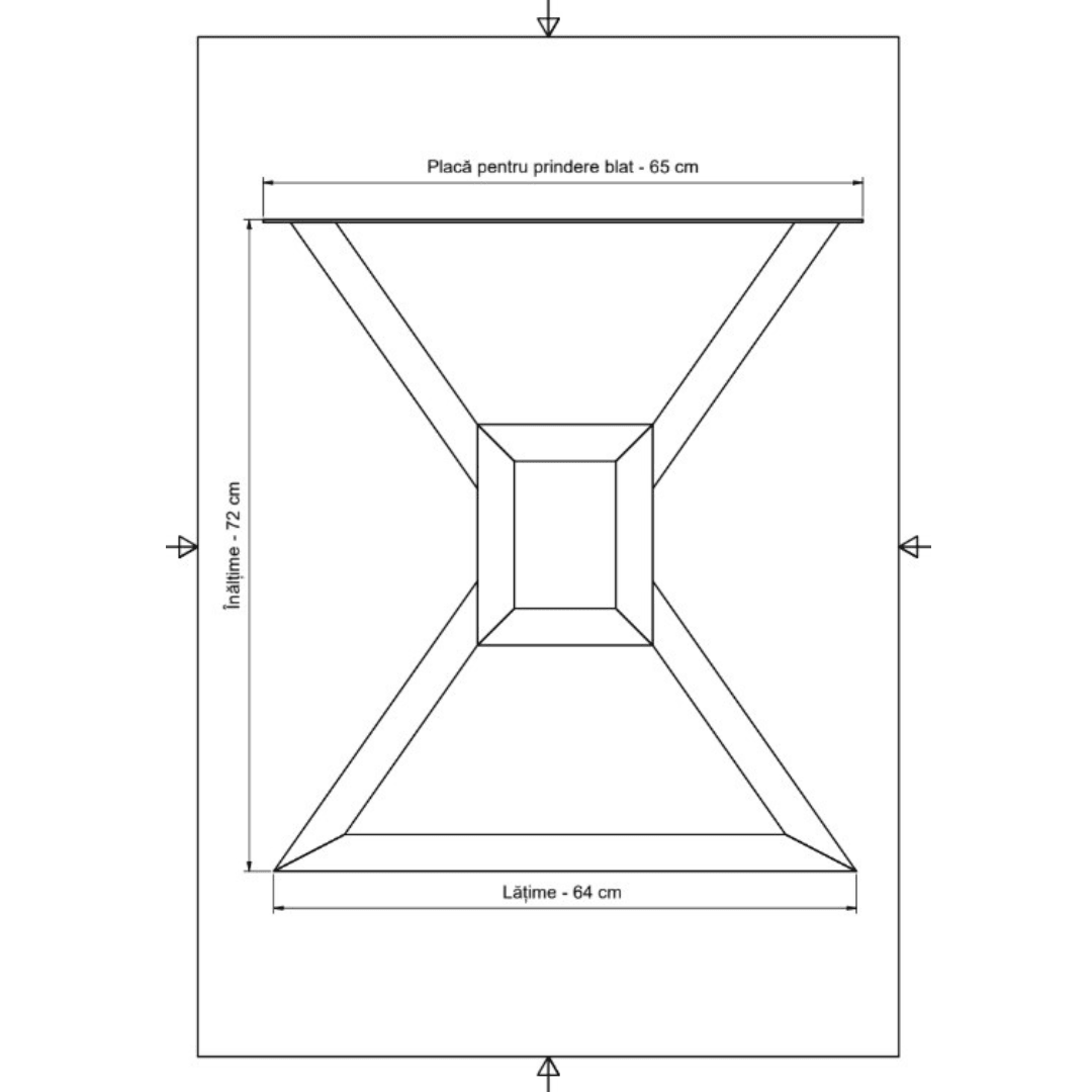 Masa lemn tei, cu picioare masa metal, Cassie, 200 L* 95 l* 75.5 H cm - BUZ.RO