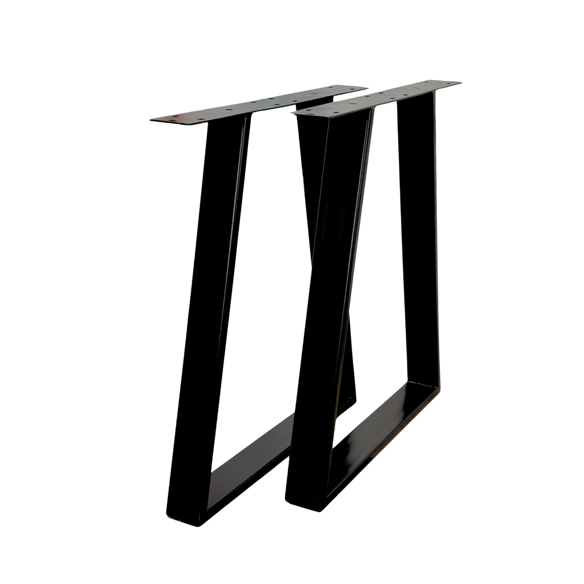 Masa lemn tei, cu picioare masa metal, Edera, 200 L* 95 l* 75.5 H cm - BUZ.RO