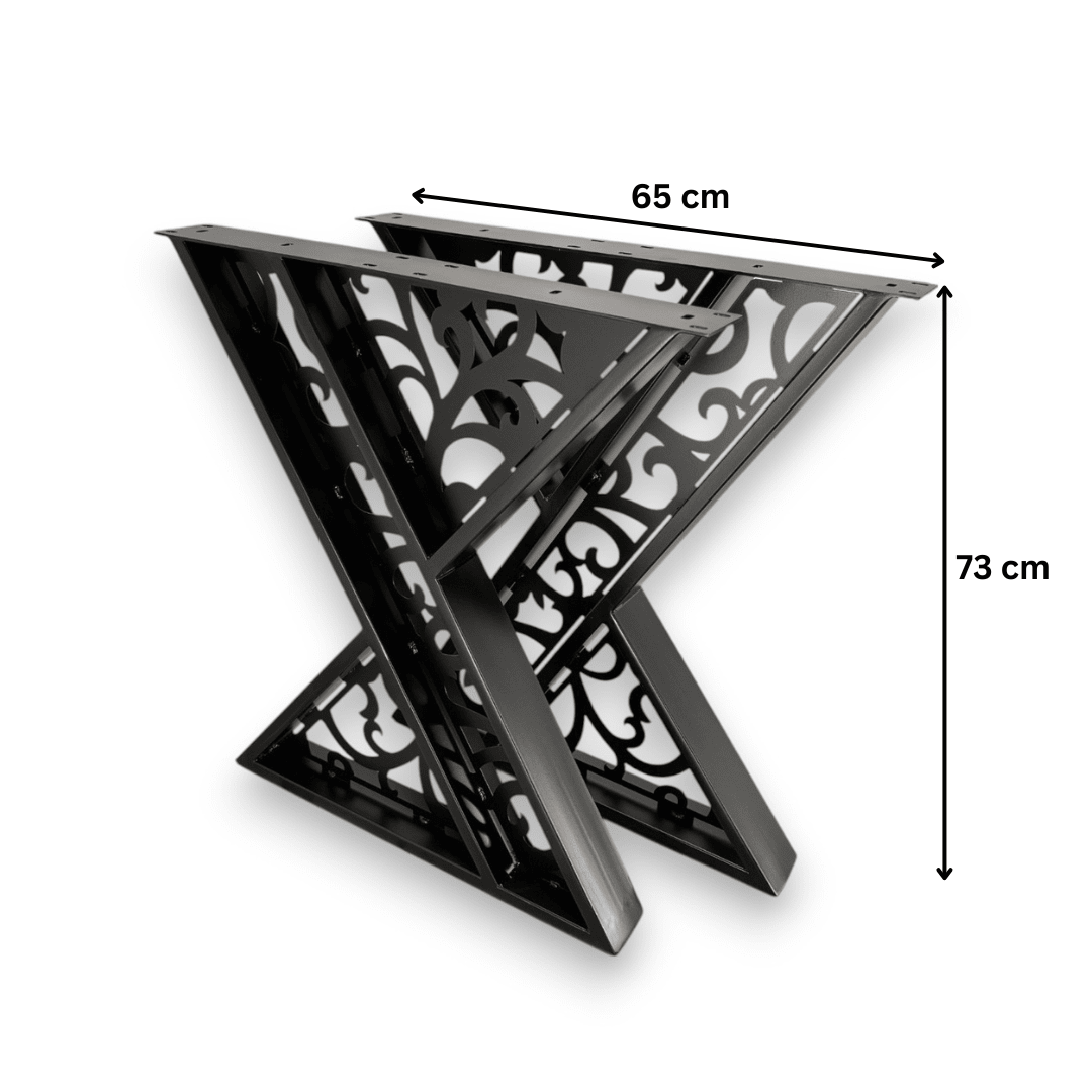 Masa lemn tei, cu picioare masa metal, Sidney, 200 L* 95 l* 76.5 H cm - BUZ.RO