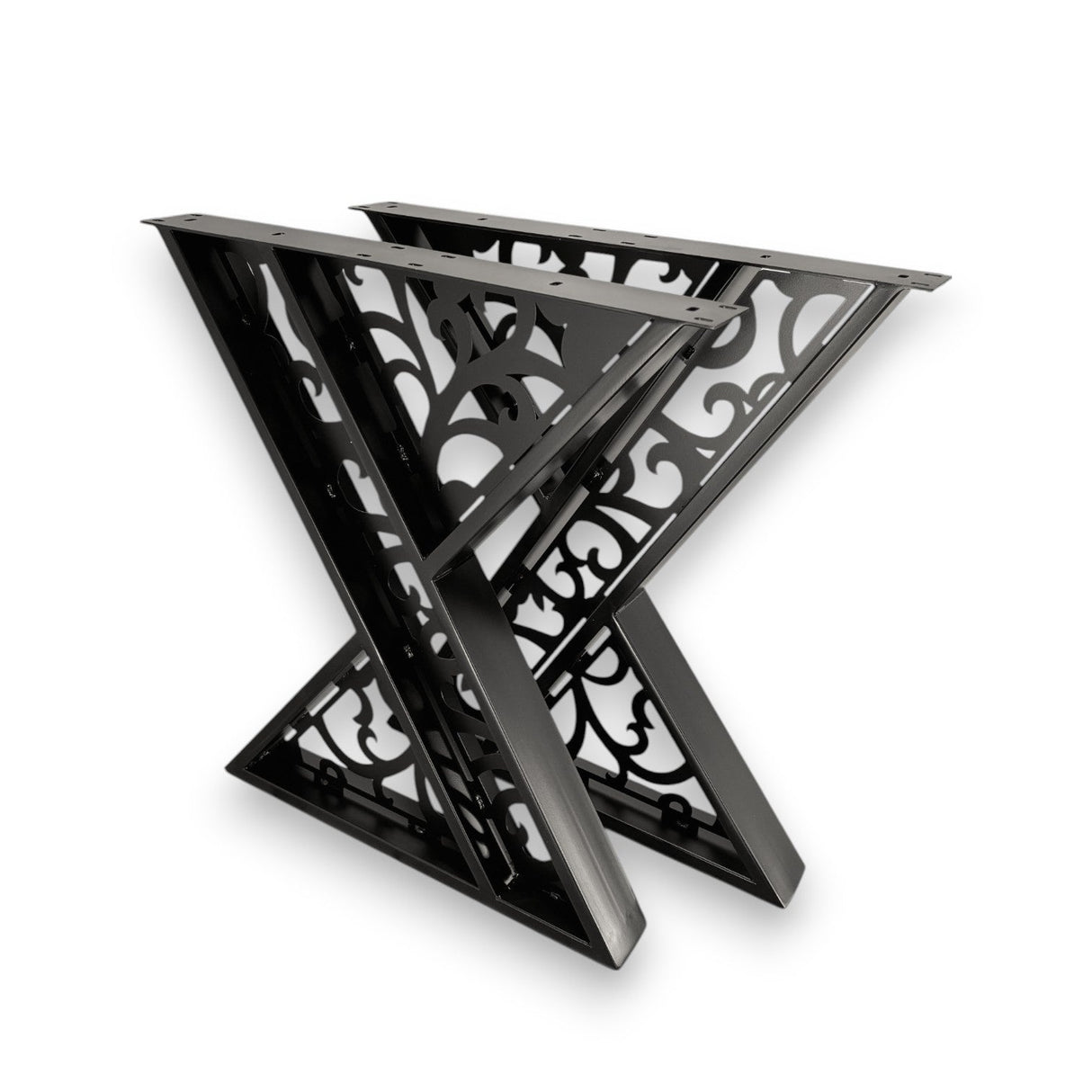 Masa lemn tei, cu picioare masa metal, Sidney, 200 L* 95 l* 76.5 H cm - BUZ.RO