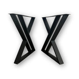 Masa lemn tei, cu picioare masa metal, Violette, 200 L* 95 l* 75.5 h cm - BUZ.RO